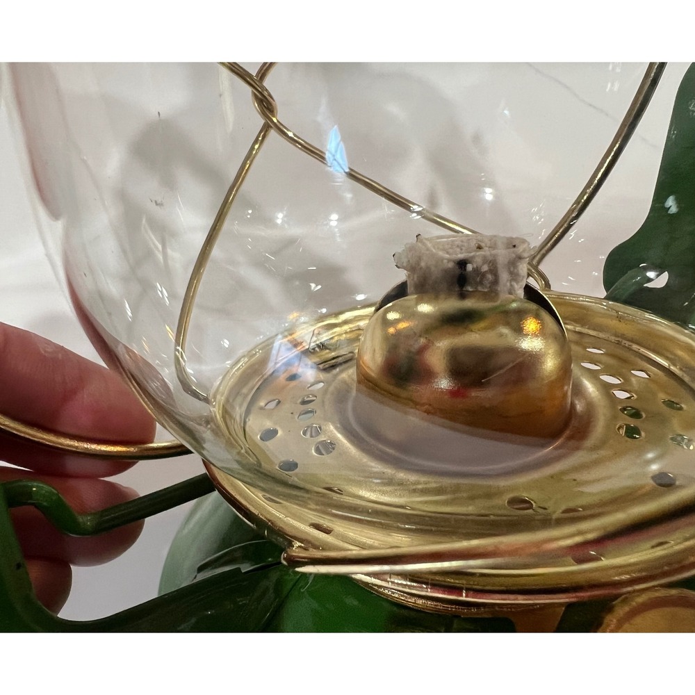 John Deere Kerosene Lantern Green Yellow Moline Ill Vintage Style Oil Lamp 12in - Picture 7 of 11